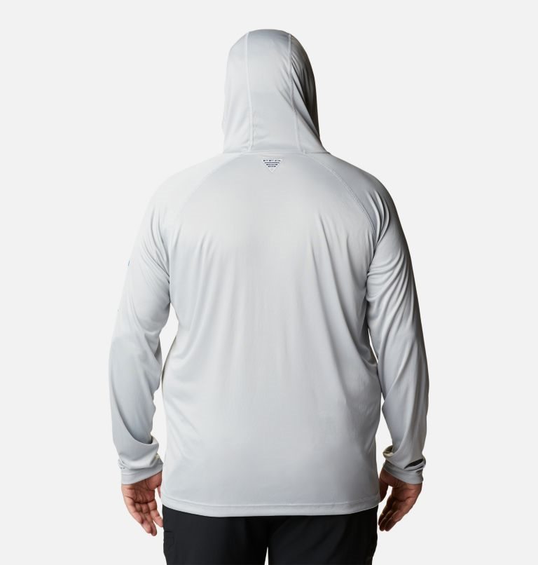 Men's Columbia PFG Terminal Tackle Hoodie Light Grey | Plus Size CA-J1C68